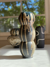 Load image into Gallery viewer, Obsidian tall drip vase (second)
