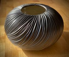 Load image into Gallery viewer, *Pre-order* Obsidian black carved moon jar
