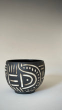 Load image into Gallery viewer, *Pre-Order* Obsidian carved cups with white glaze inlay
